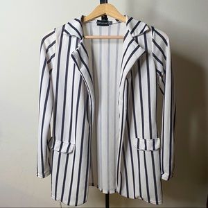 PLT Black and White striped Blazer size 0